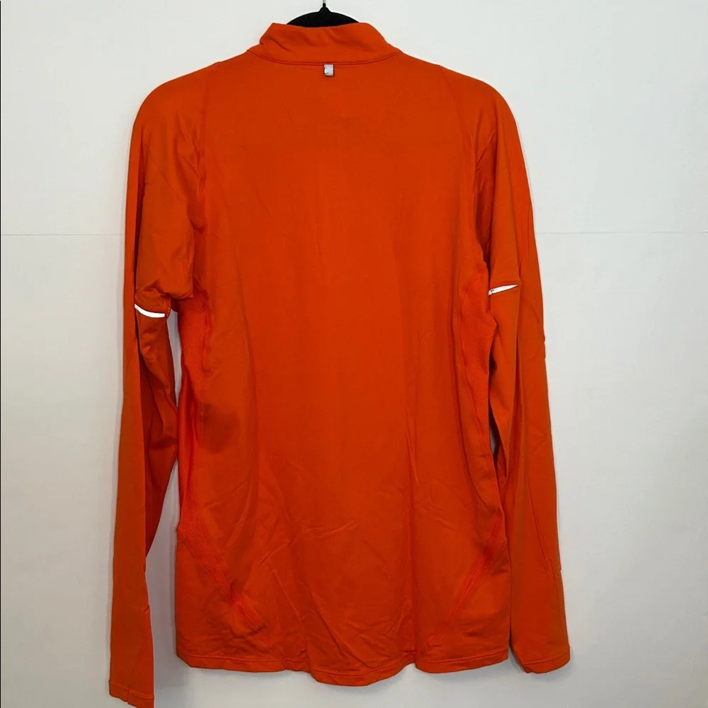Nike Fit Dry Orange Half-Zip Pullover Lightweight Shirt‎ Jacket  Size Small